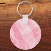 Porte-clés Rose Ajouter votre propre Porte - clé de texte (Recto)