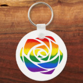 Porte-clés Rose arc-en-ciel (Recto)
