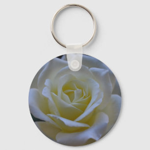 Porte-clés Rose blanc au crépuscule