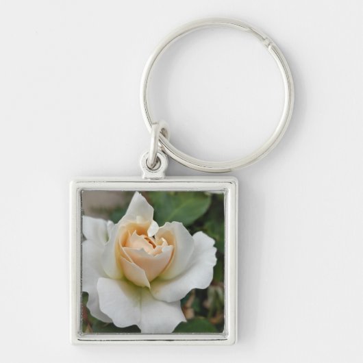 Porte-clés Rose Blanche (Devant)