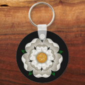 Porte-clés Rose blanche de York (Recto)