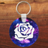 Porte-clés rose blanche galaxie (Recto)