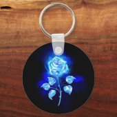 Porte-clés Rose bleu brûlant (Recto)