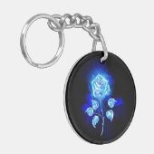 Porte-clés Rose bleu brûlant (Devant gauche)