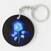 Porte-clés Rose bleu brûlant (Dos)