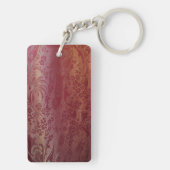 Porte-clés Rose brocart chinois (Dos)