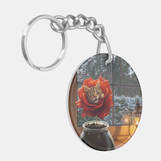 Porte-clés Rose Cat Dream  (Devant gauche)