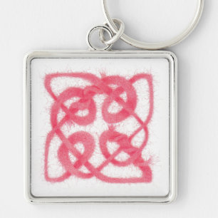 Porte-clés ROSE CELTIC KNOT Carré Porte - clé