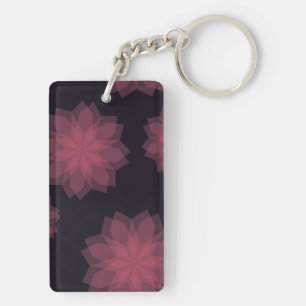 Porte-clés Rose, cool, tendance, abstraction de fleurs modern