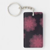 Porte-clés Rose, cool, tendance, abstraction de fleurs modern (Devant)