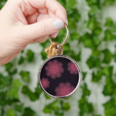 Porte-clés Rose, cool, tendance, abstraction de fleurs modern (Main)