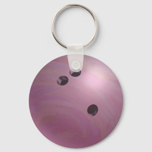 Porte-clés Rose de boule de bowling