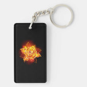 Porte-clés Rose de feu en fleurs (Dos)