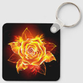 Porte-clés Rose de feu en fleurs (Dos)