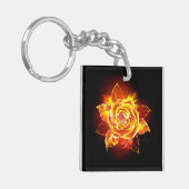 Porte-clés Rose de feu en fleurs (Devant gauche)