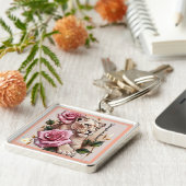 Porte-clés "Rose de la force" (Côté)