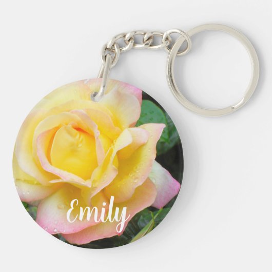 Porte-clés Rose de la paix (Dos)