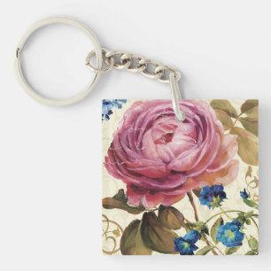 Porte-clés Rose de rose en pleine floraison