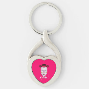 Porte-clés Rose de Sykvie