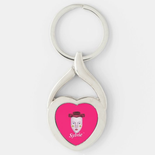 Porte-clés Rose de Sykvie (Devant)
