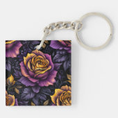 Porte-clés Rose d'or dans les ténèbres (Dos)