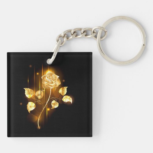 Porte-clés Rose d'or ( rose d'or ) (Dos)