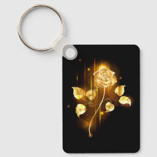Porte-clés Rose d'or ( rose dorée )