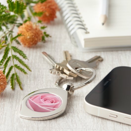 Porte-clés Rose douce (Côté )