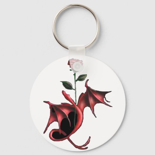 Porte-clés Rose Dragon (Recto)