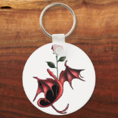 Porte-clés Rose Dragon (Recto)