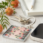 Porte-clés Rose Escalade (Devant Droit)