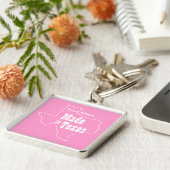 Porte-clés Rose fait dans le porte - clé du Texas (Côté)