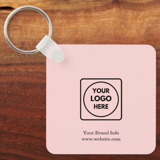 Porte-clés Rose flou moderne | Conception de logo d'entrepris (Recto)
