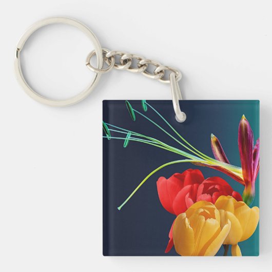 Porte-clés Rose Flowers (Devant)