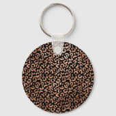 Porte-clés Rose Gold Glam Leopard (Verso)