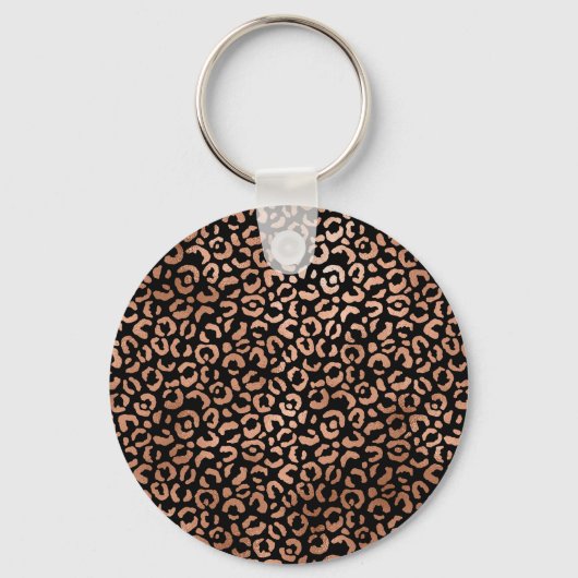Porte-clés Rose Gold Glam Leopard (Verso)