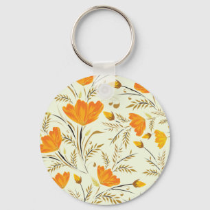 Porte-clés Rose jaune