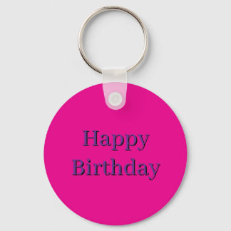 Porte-clés rose - Joyeux Anniversaire