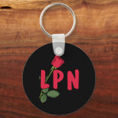 Porte-clés Rose LPN (Recto)