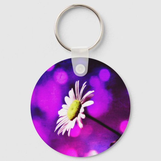 Porte-clés Rose N Améthyst Daisy (Recto)