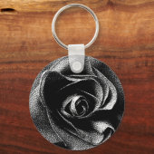 PORTE-CLÉS ROSE NOIR (Recto)