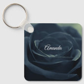 Porte-clés Rose noir foncé gothique photo (Recto)