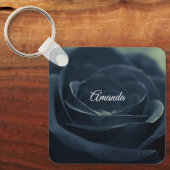 Porte-clés Rose noir foncé gothique photo (Recto)