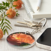 Porte-clés Rose Orange Mandarine (Devant droit)