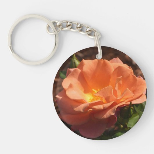 Porte-clés Rose Orange Mandarine (Devant)