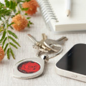 Porte-clés Rose Osaka:Metal Key Chain (Côté )