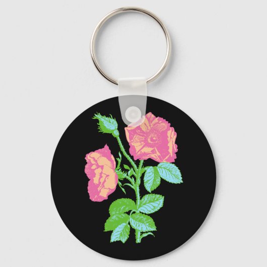 Porte-clés Rose Pastel (Recto)
