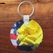 Porte-clés Rose patriotique (Recto)