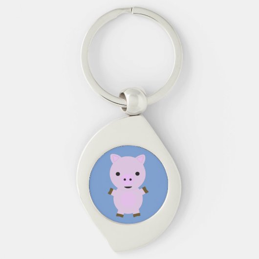 Porte-clés Rose Piggy (Devant)