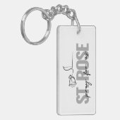 Porte-clés Rose Porte - clé (Devant gauche)